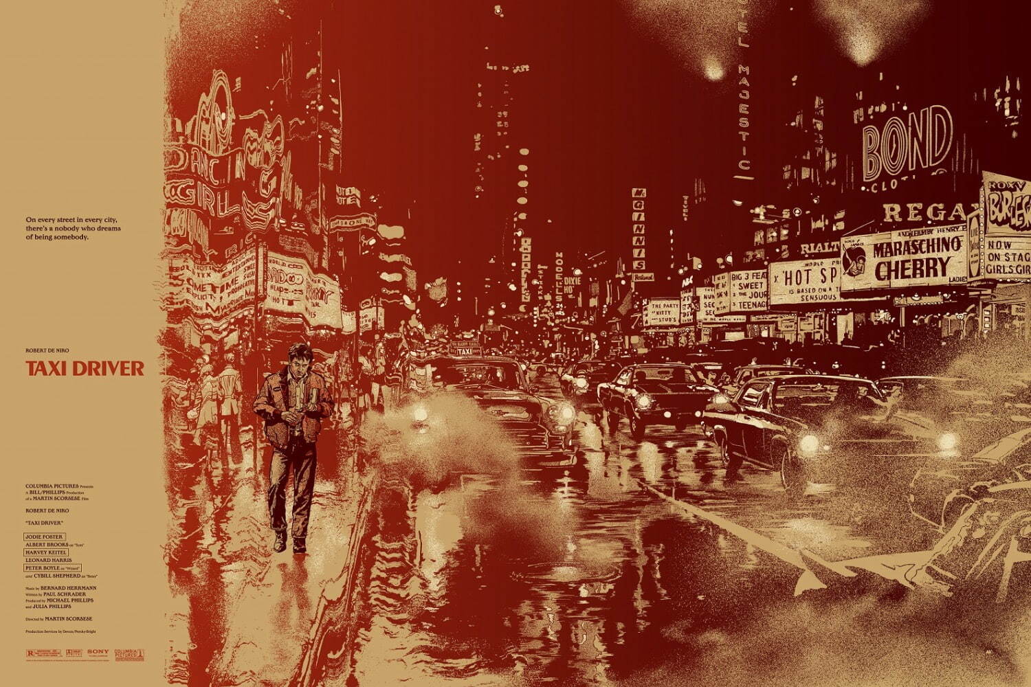 『タクシードライバー』(1976年、アメリカ、マーティン・スコセッシ監督)
ポスター：マルティン・アンシン　2013年　MONDO所蔵
