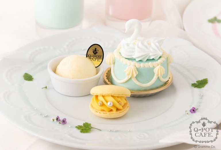 Swan Lake Cake Plate (Lychee Blue) ドリンク付 2,100円