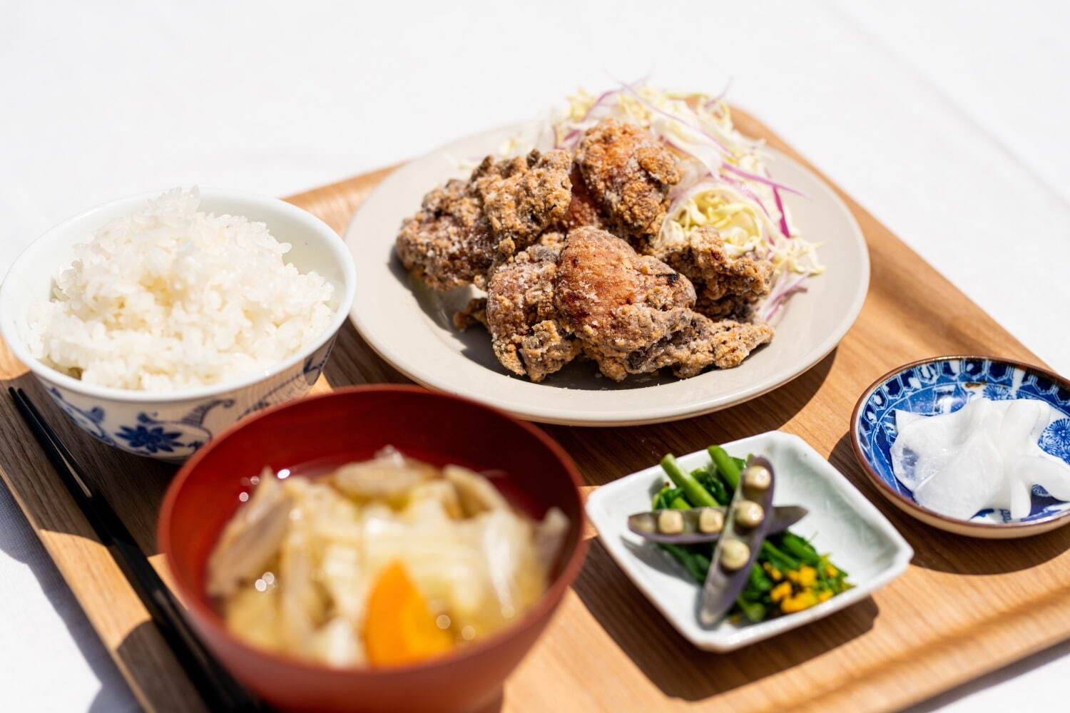 週替わり定食 オーガニック五香粉の唐揚げ 1,100円