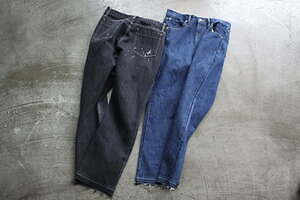 soe、ブリーチやカットオフ加工を施したデニムパンツ - セレクトショップ「オー」別注で