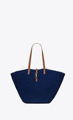 向日葵　YSL ロゴ刺繍 トートバッグ ネイビー ブラック 未使用新品 YSL ブラック 雑誌付録 刺繍ロゴ トートバッグ