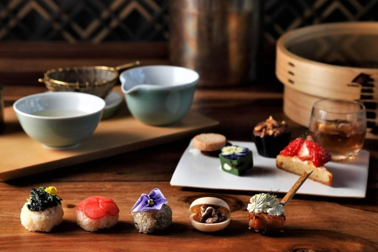 ホテル ザ ミツイ キョウト「オーガニック・ヴィーガン・アフタヌーンティー」ブラウンライスとコラボ