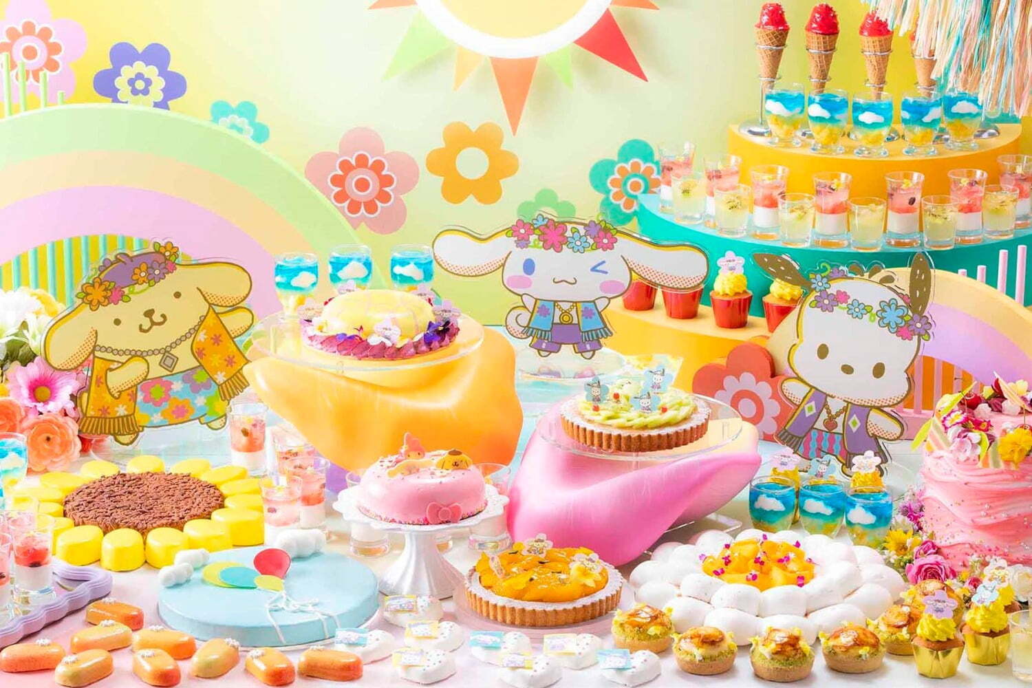 サンリオ キャラクターサインペンセット デコレーションケーキ ピネードからサンリオキャラクターのデコレーションケーキが登場