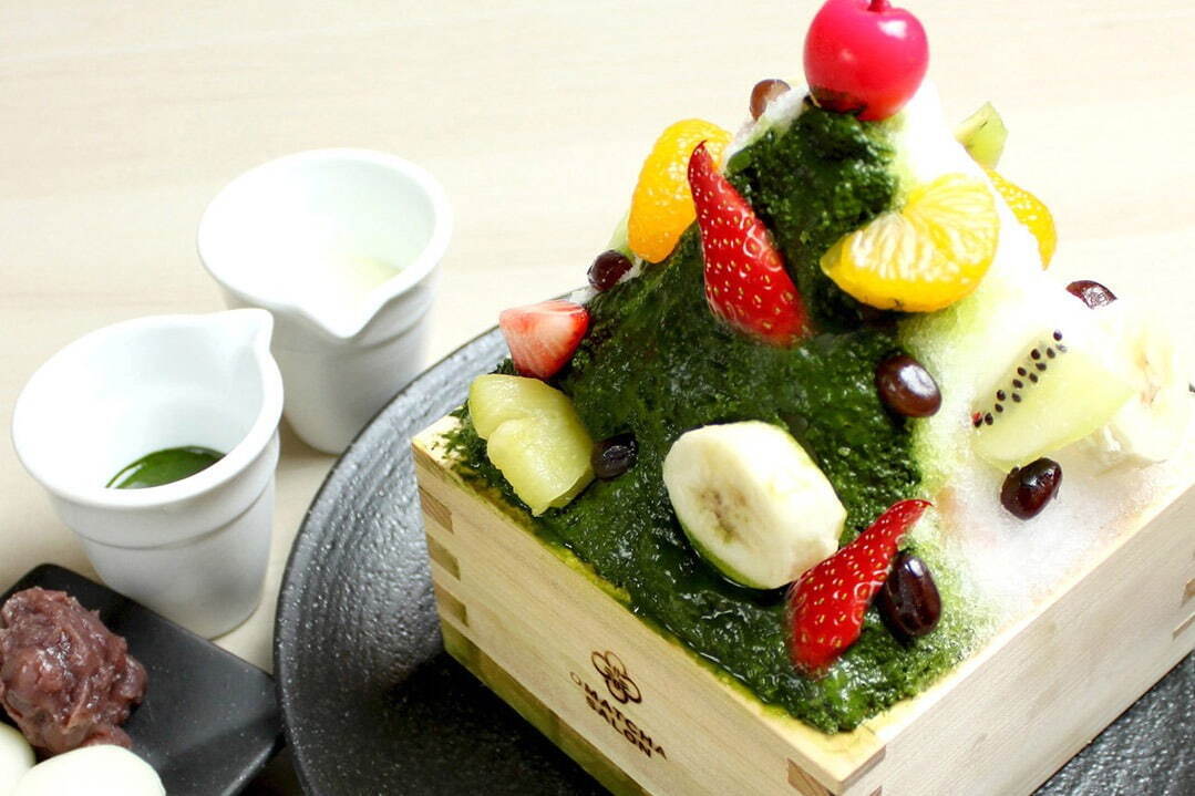 和スイーツ｜池袋の宇治抹茶専門店「オマッチャサロン」新作かき氷、濃厚抹茶のエスプーマやみたらしきな粉