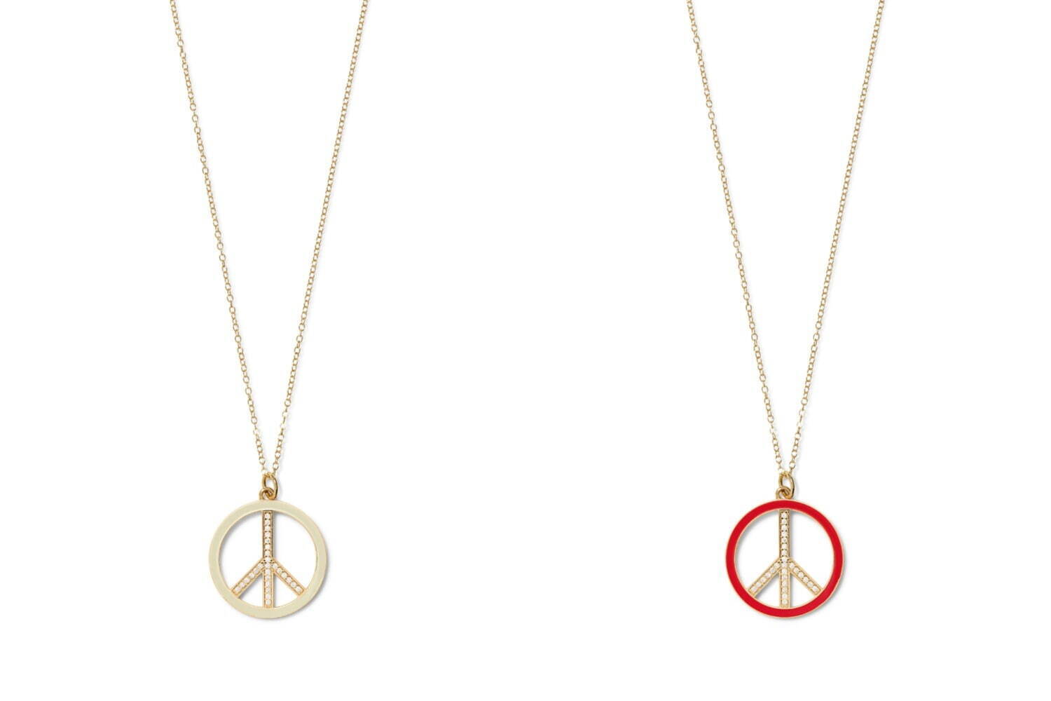 Peace Out ネックレス(クリーム/レッド) 308,000円