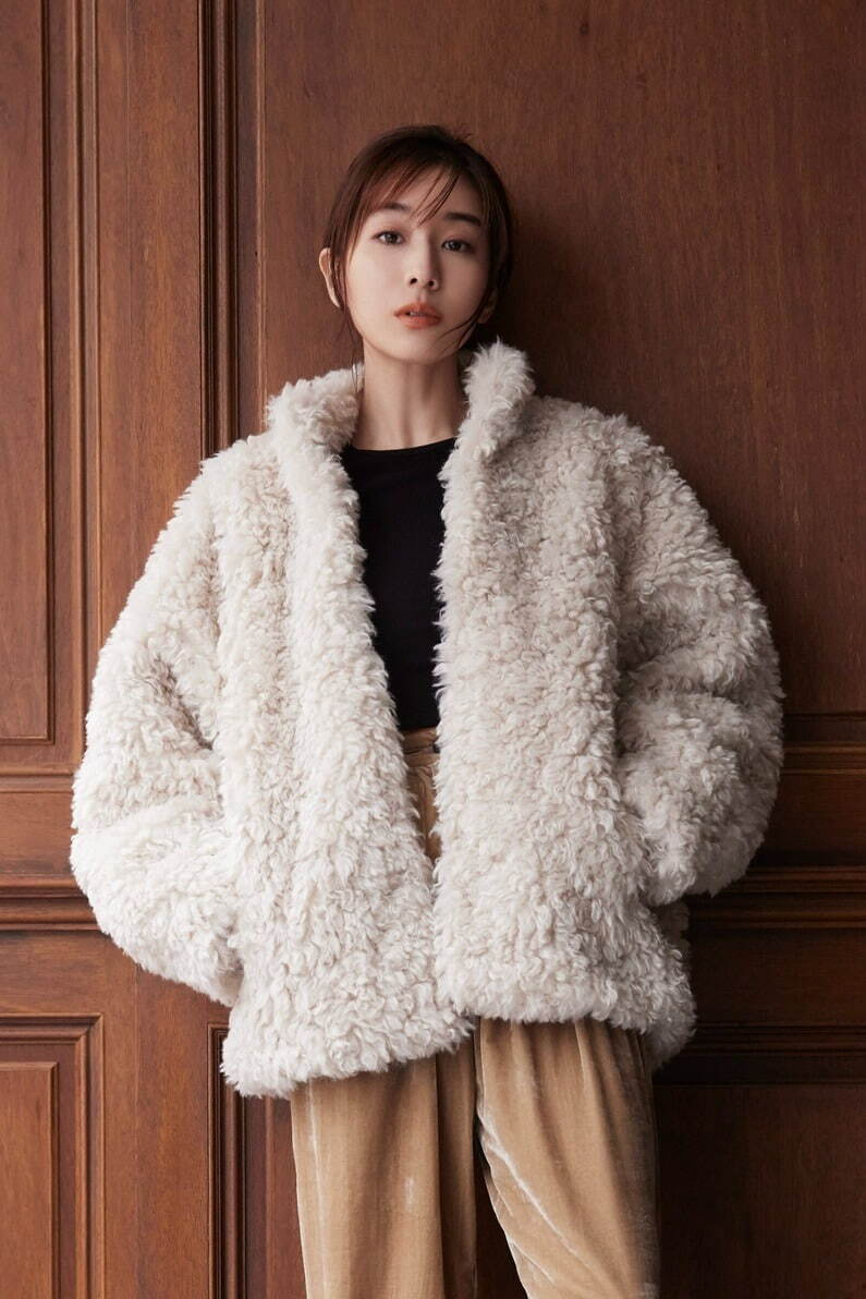 MINAMI TANAKA×CLANE CURL FUR SHORT COAT 35,200円