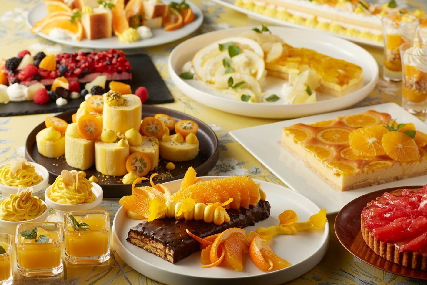 グランドニッコー東京 台場"甘酸っぱいオレンジ尽くし"のスイーツブッフェ付きランチコース