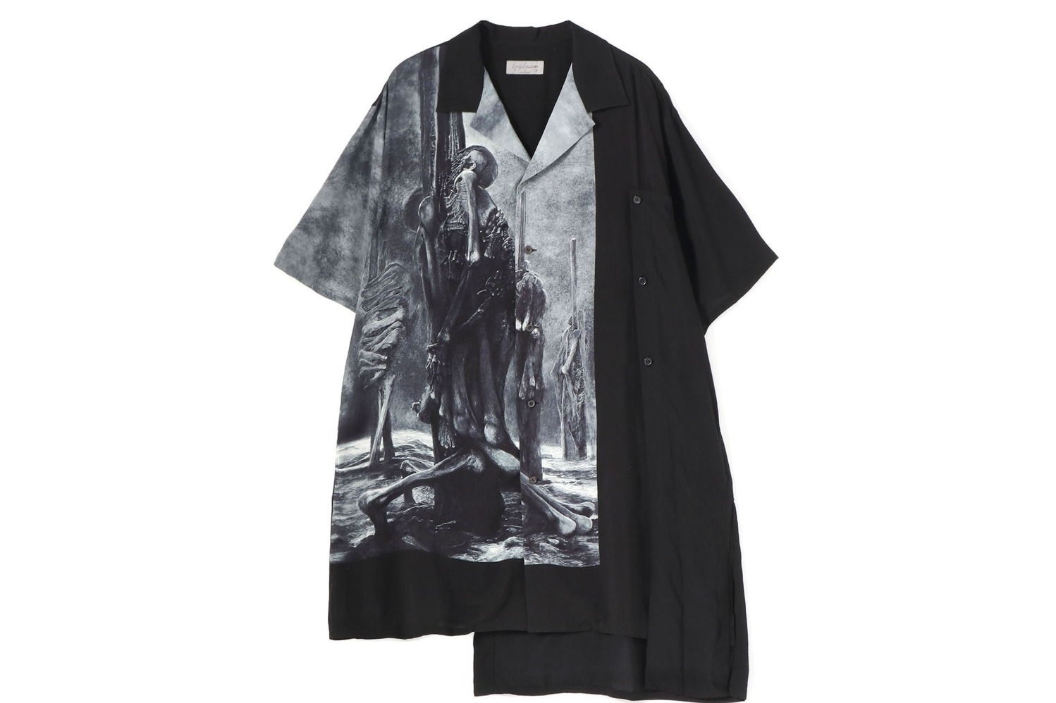 ヨウジヤマモト新作メンズウェア、“廃墟”や“終焉”描くアートのアロハシャツなど東京・京都で発売