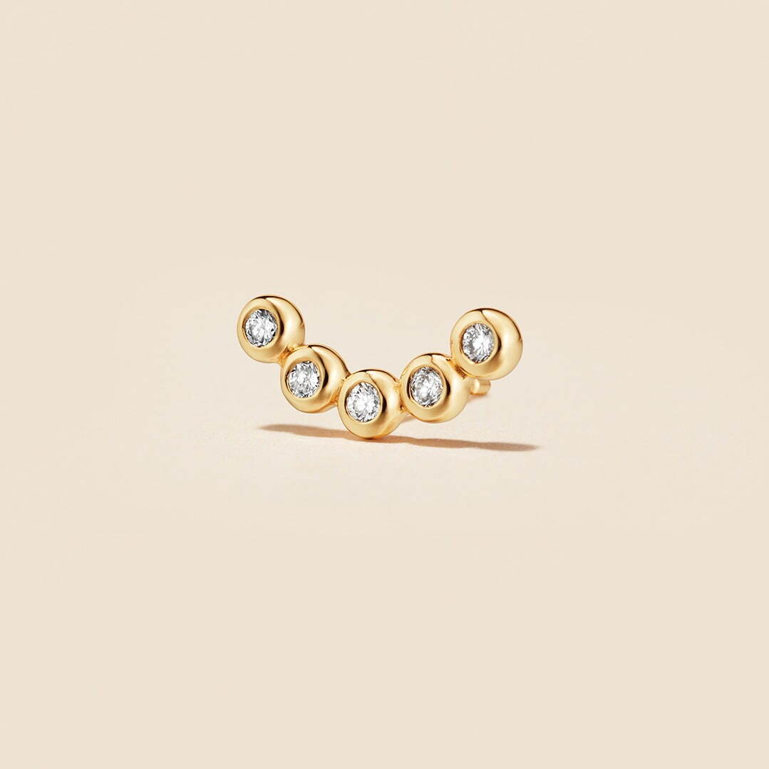 K18YG Pierced earring / LG Diamond 24,200円