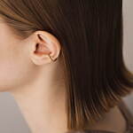 コフル バイ 4℃新作"18Kゴールド×ラボグロウンダイヤ"のピアス＆チェーン付きイヤーカフ｜写真6