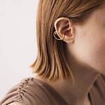 コフル バイ 4℃新作"18Kゴールド×ラボグロウンダイヤ"のピアス＆チェーン付きイヤーカフ｜写真3