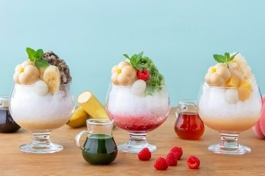 福寿園の茶寮FUKUCHA“味変できる”シロップ付き「宇治茶ティラミスかき氷」和紅茶フレーバーも