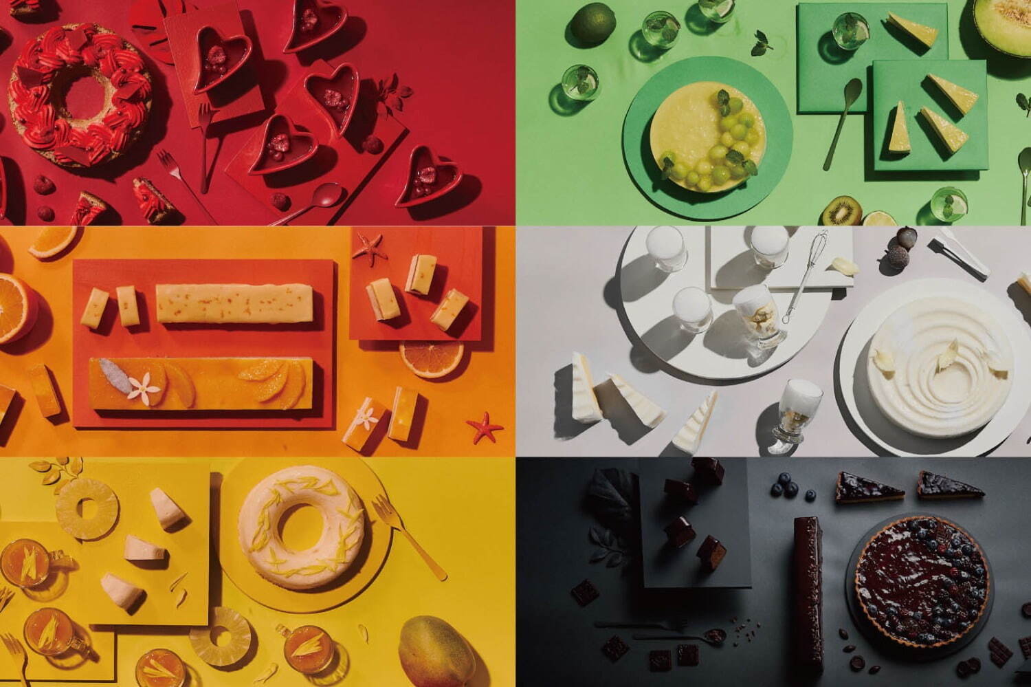 京都センチュリーホテル、6つの“色”で楽しむカラフルスイーツビュッフェ-情熱のレッドや癒しのグリーン