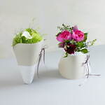 青山フラワーマーケット×nendo「クレープブーケ」ブーケが花瓶に変身、そのまま飾れるフラワーギフト｜写真3