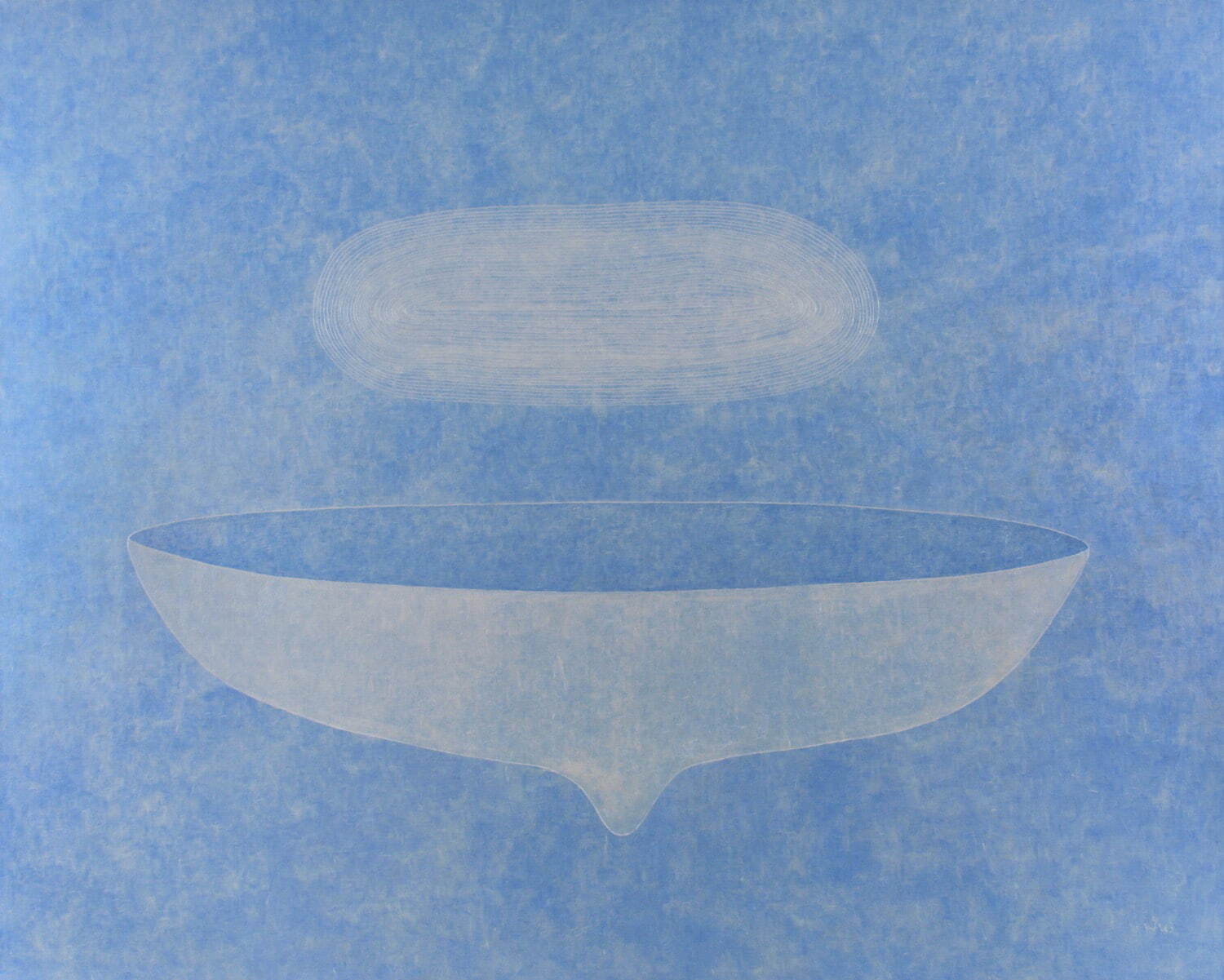 ピナリー・サンピタク 《ブリリアント・ブルー》2008年 アクリル、カンヴァス 198×250cm
©Pinaree Sanpitak
courtesy of Tyler Rollins Fine Art