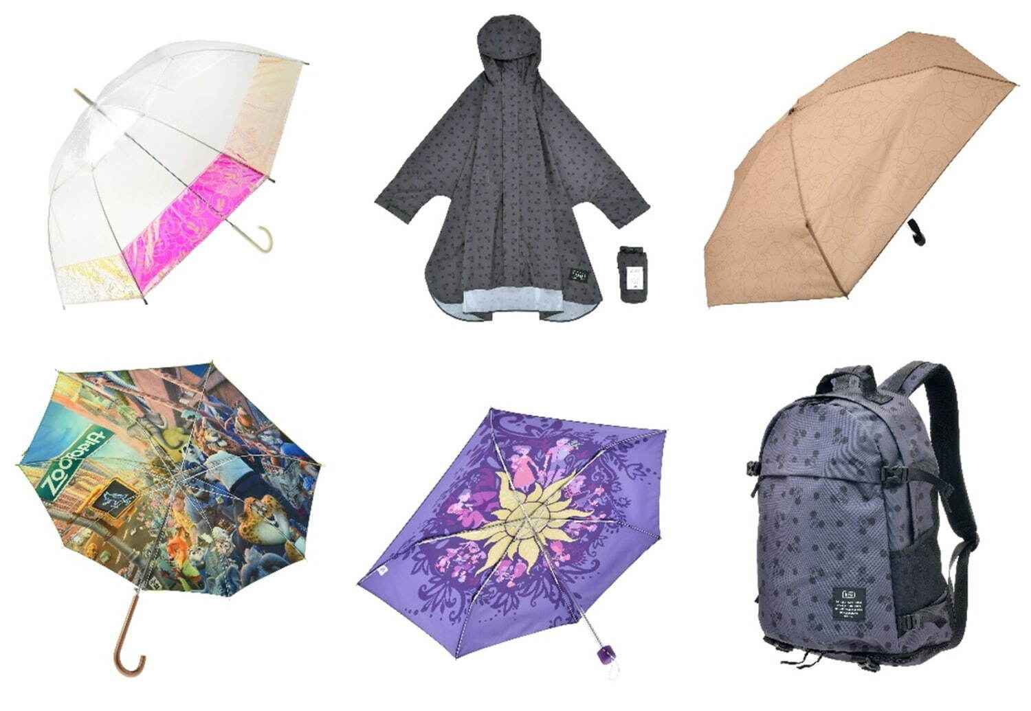 ディズニーストアとWpc.の“オーロラ色に輝く”ミッキー長傘、『ズートピア』の長傘も ファッションプレス