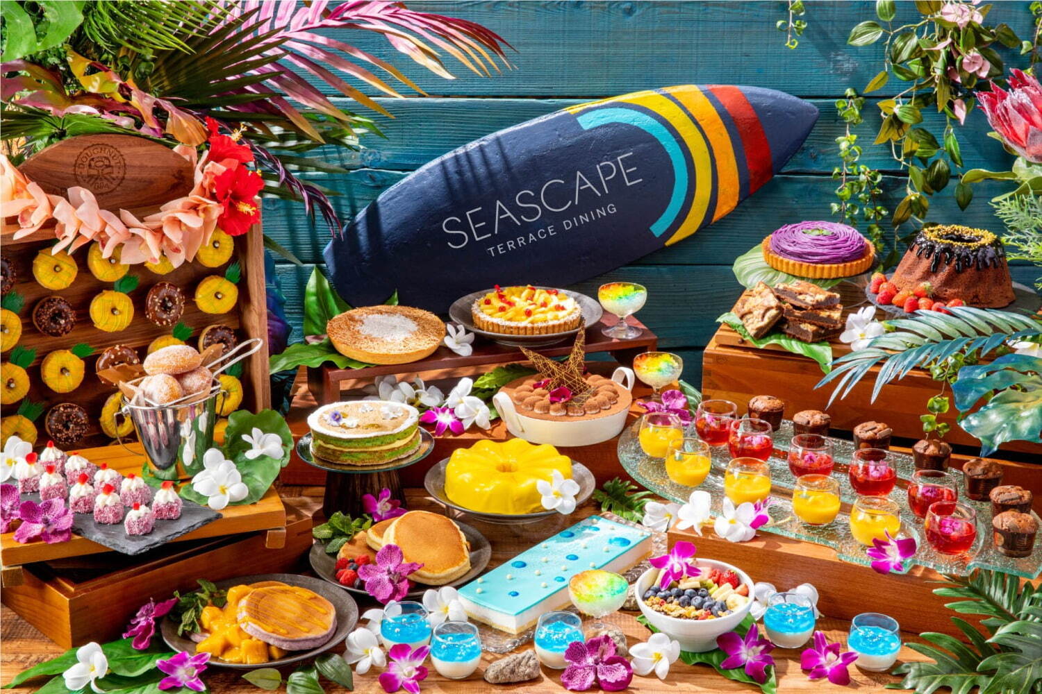 お台場｜ヒルトン東京お台場でハワイアンスイーツビュッフェ、色彩豊かなハワイの味を堪能