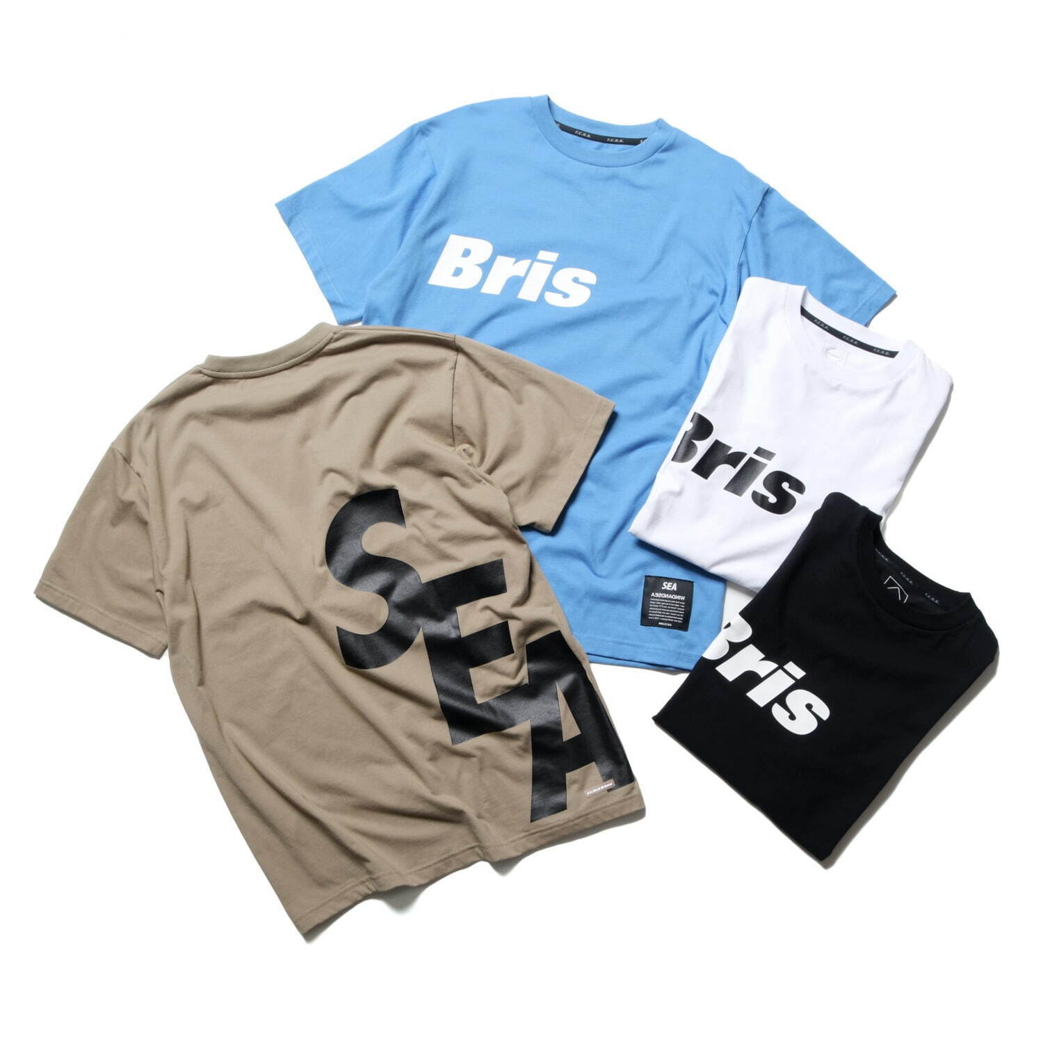 wind and sea & bristol Tシャツ