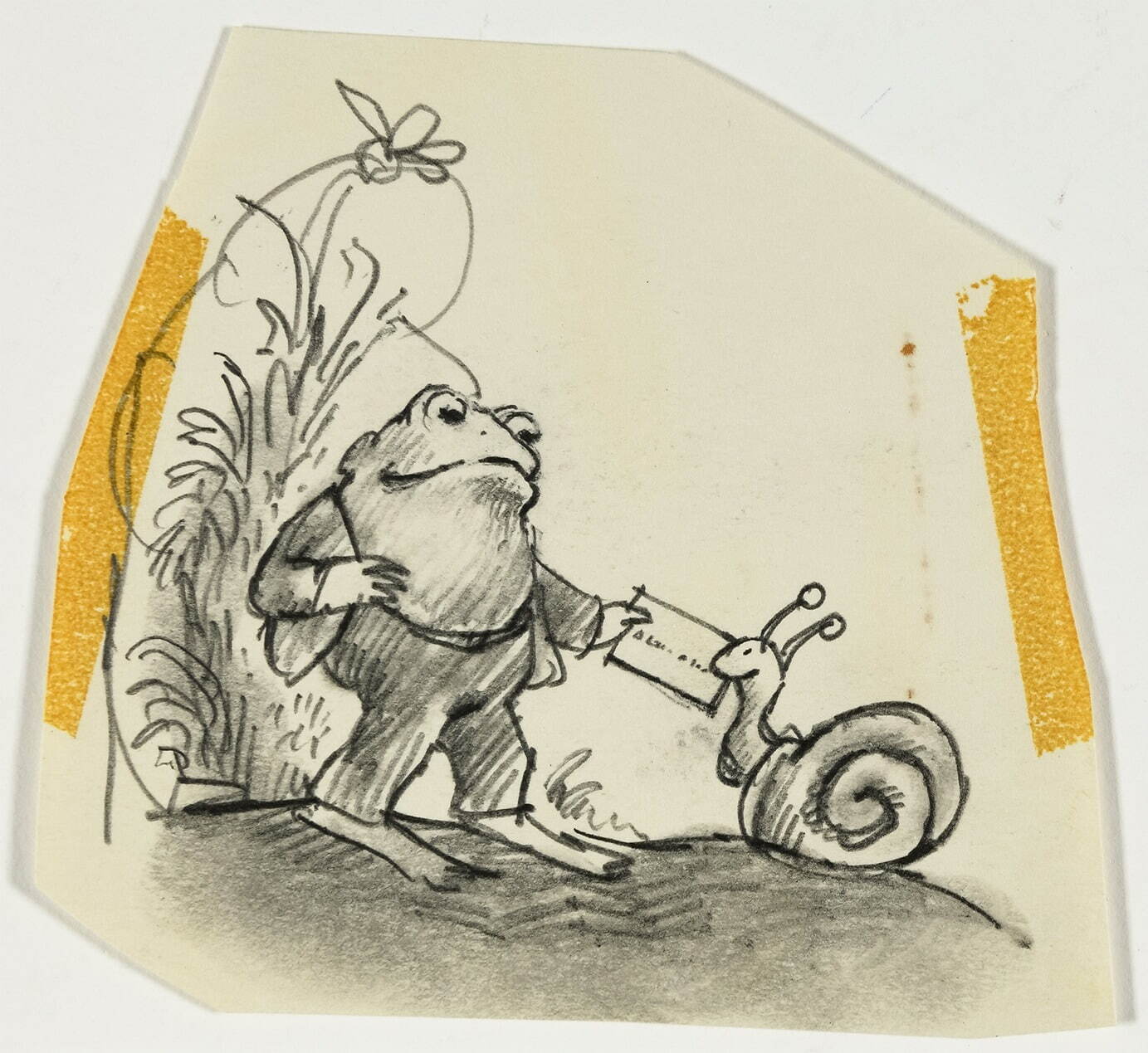 『ふたりはともだち』1970、より「おてがみ」スケッチ Courtesy of the Estate of Arnold Lobel.