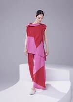 132 5. イッセイ ミヤケ「三角形」柄の新作ウェア、大胆配色の