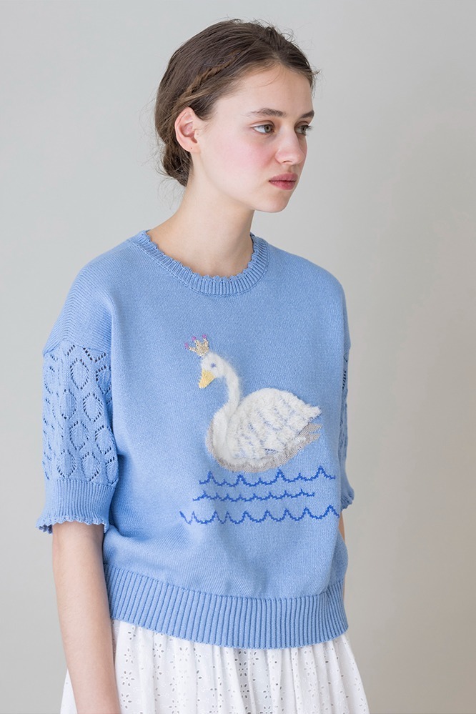 Swan lake 編み込みセーター 36,080円