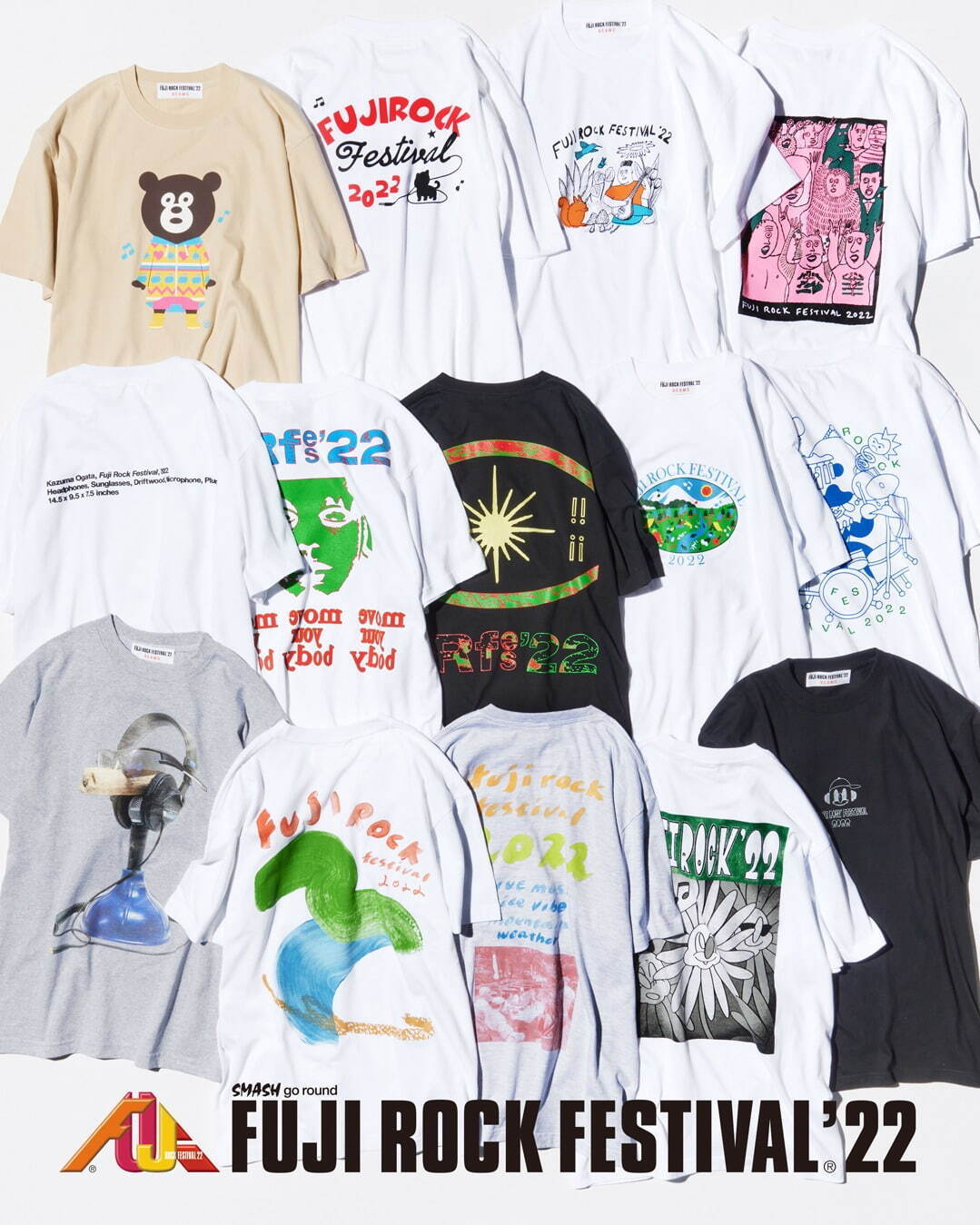 フジロックフェスティバル '22×ビームスのTシャツ、山瀬まゆみら7組のアーティストとコラボ｜写真1