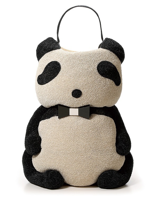 アンテプリマ“パンダ”の新作ワイヤーバッグ、ひょっこり双子パンダの