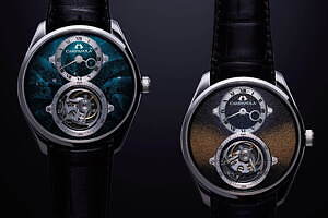 カンパノラから初のトゥールビヨン搭載モデル、会津漆の手塗り文字板で“宙空の美”を表現