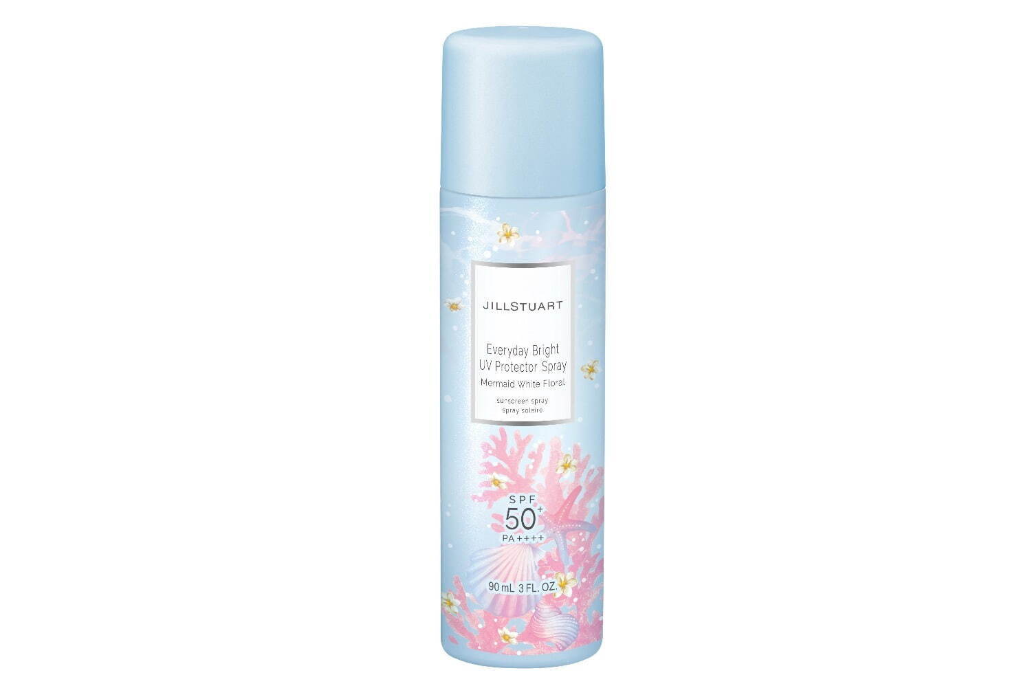 ジルスチュアート エブリデイブライト UVプロテクター スプレー マーメイド ホワイトフローラル SPF50+/PA++++ <顔・からだ・髪用> 60g 2,200円