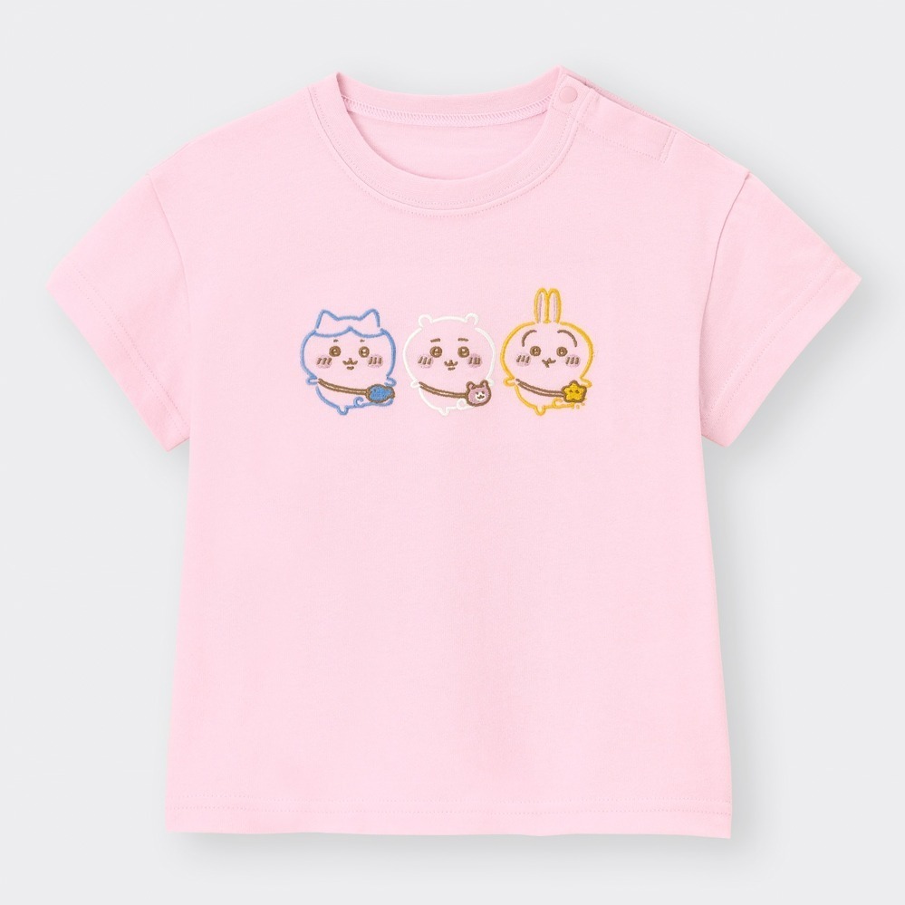 写真6/21｜GU「ちいかわ」初コラボ、ハンドメイド風刺繍Tシャツ