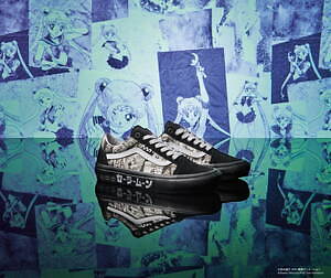 VANS×美少女戦士セーラームーン」モノクログラフィックのスニーカー 