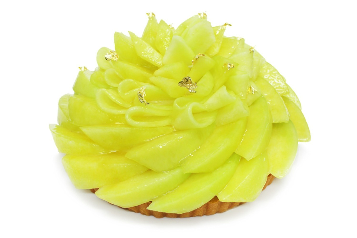 カフェコムサ“最高級マスクメロン”「仁淀ブルー」の贅沢フルーツタルト、とろっと甘い果肉を堪能