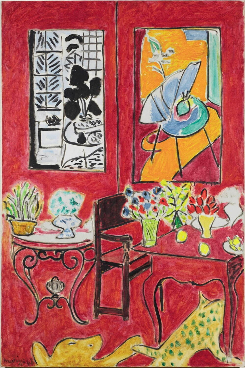 アンリ・マティス《赤の大きな室内》1948年 油彩／カンヴァス ポンピドゥー・センター／国立近代美術館
Centre Pompidou, Paris, Musée national d’art moderne-Centre de création industrielle