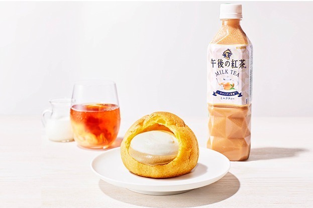 午後の紅茶｜「午後の紅茶 ミルクティー」がシュークリームに！紅茶カスタードたっぷり、銀座コージーコーナーで