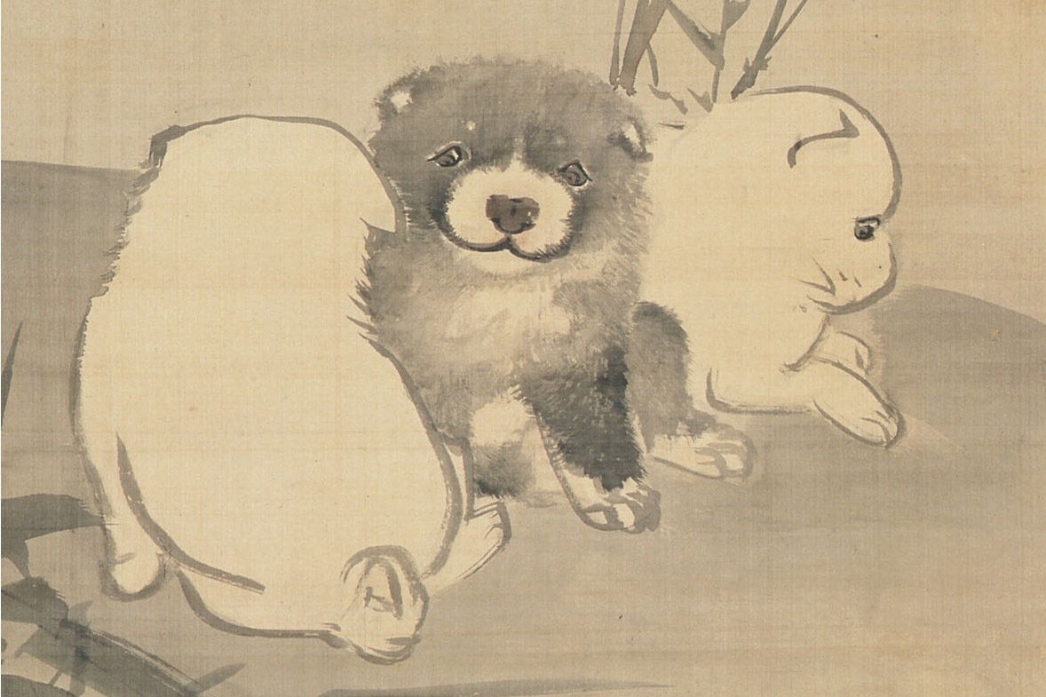 企画展「どうぶつ美術館」嵯峨嵐山文華館で - 子犬や猫、兎、孔雀など、動物を描いた日本画を展示