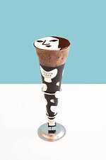 よーじや「チョコミントスイーツ」“追いミルクミントソース付き”清涼感チョコミントの顔パフェ｜写真4