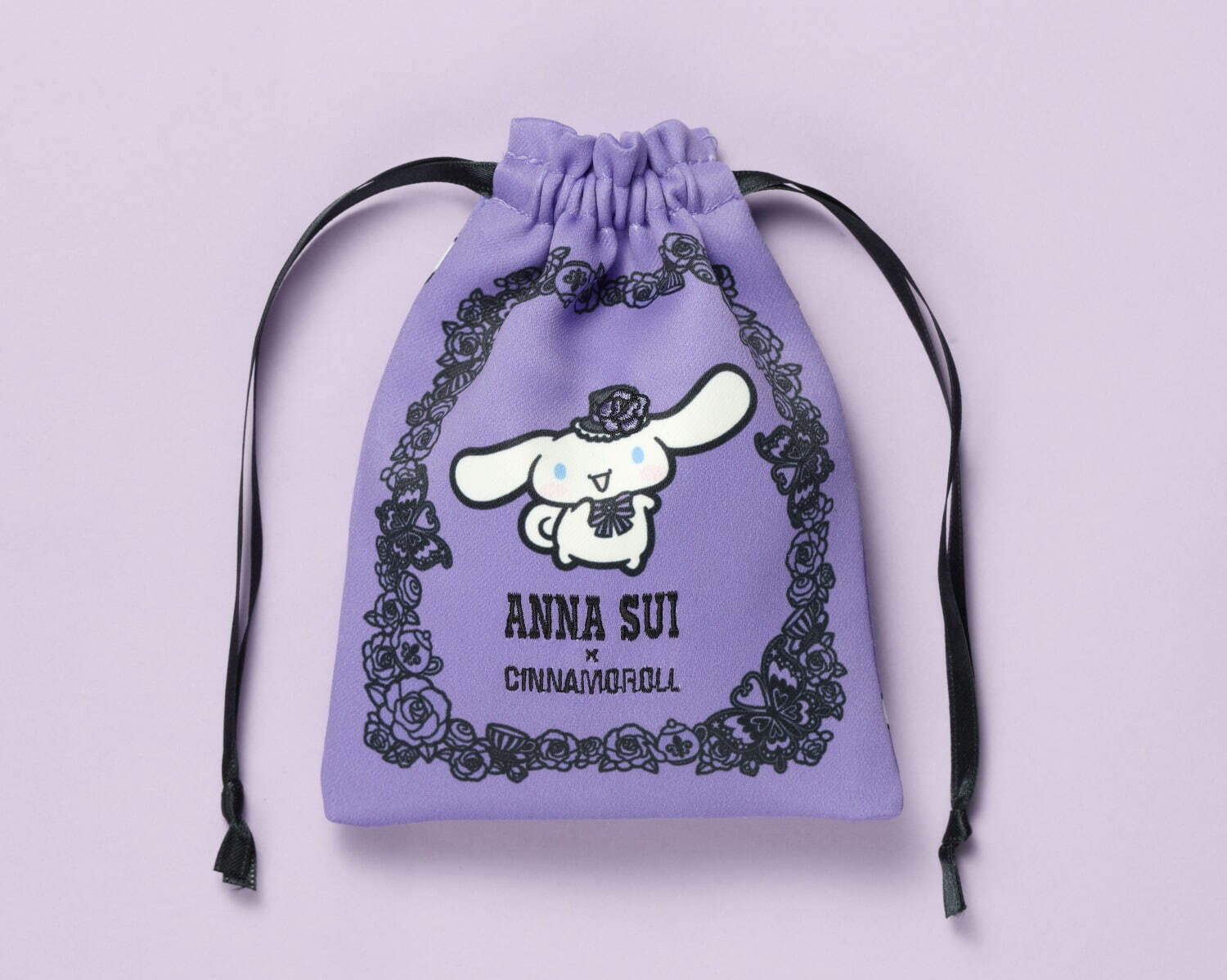 人気トレンド ANNA SUI アナスイ ポーチ 巾着 紫 フラワー | artfive.co.jp