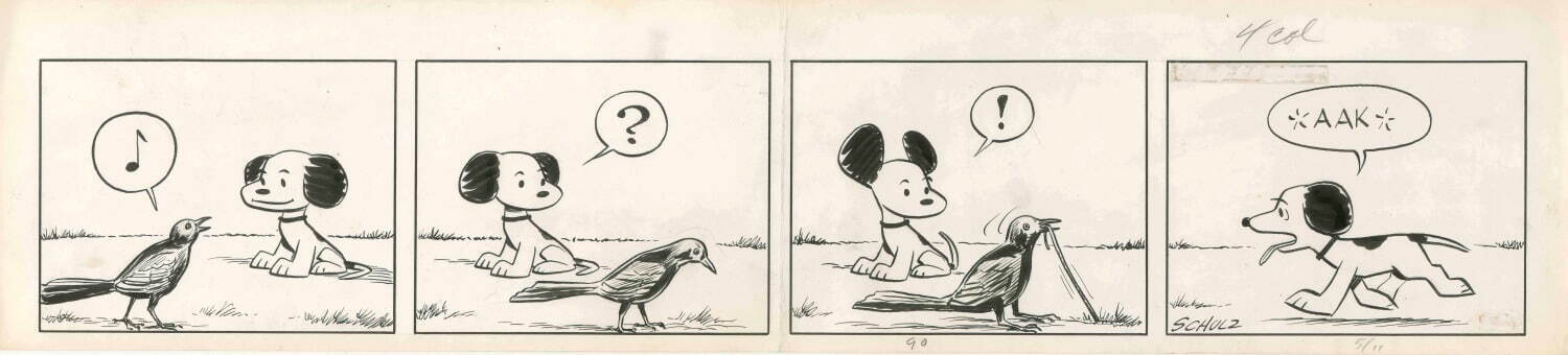 「ピーナッツ」原画 1953年5月11日