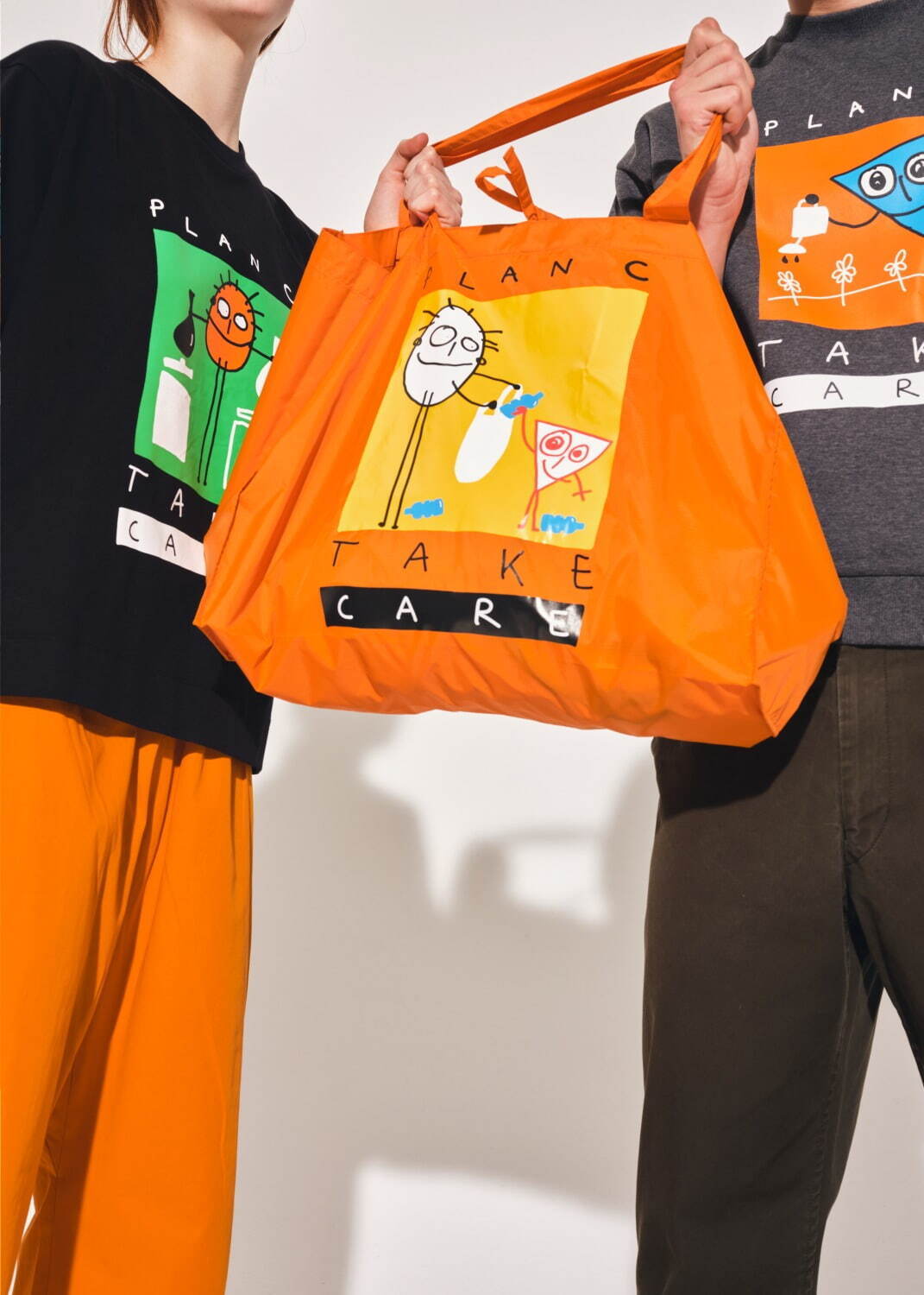 プランシーの日本限定Tシャツ＆バッグが青山店に、"マイボトル持参”の手描きキャラ入りなど｜写真3
