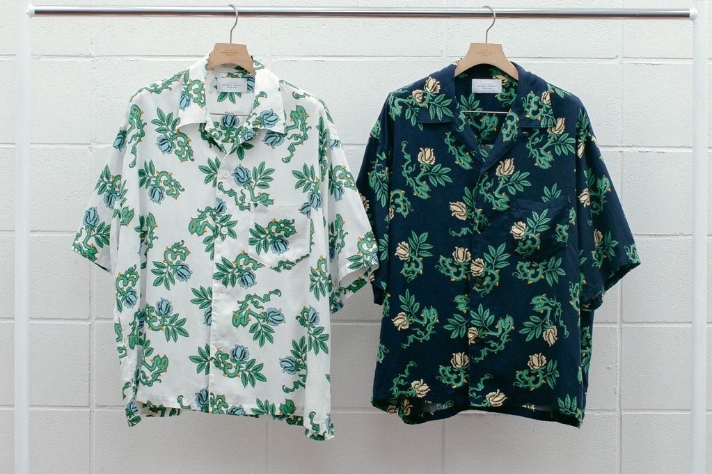 アンユーズド×ステュディオス メンズ、バラ柄のアロハシャツやタイダイ仕様“1点モノ”デニム