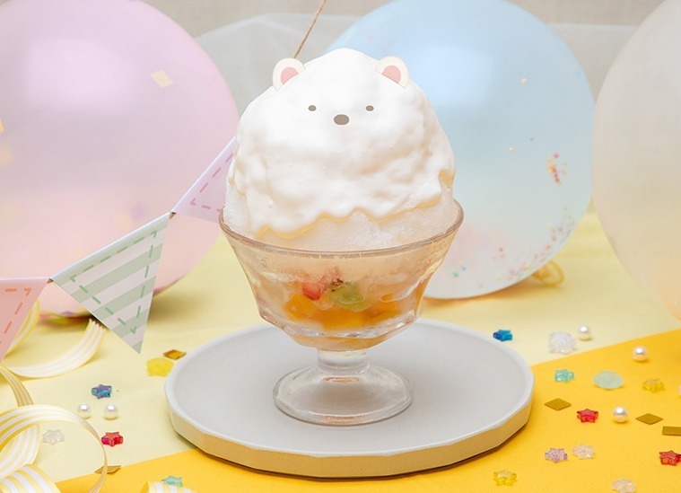 「すみっコぐらし」10周年カフェが東京・大阪に、しろくまやぺんぎん？の花束パフェなど｜写真5