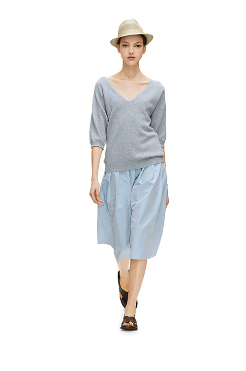〈MARGARET HOWELL〉スポットドットプリント バンドカラーシャツ 美品 マーガレットハウエル ドット柄バンドカラーシャツ フライ