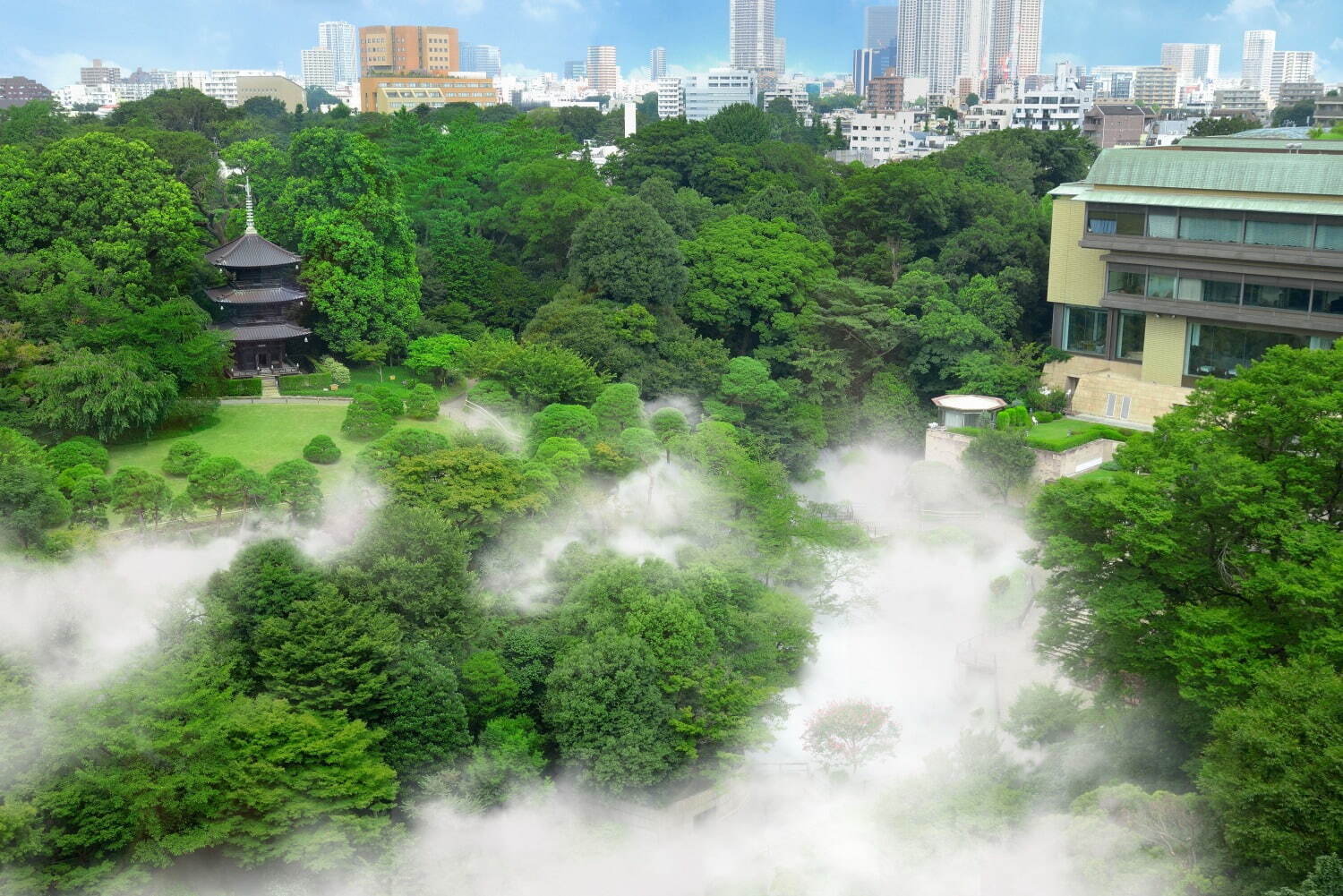 ホテル椿山荘東京で楽しむ“夏の涼”、ミント香る「東京雲海」や江戸風鈴が彩る日本庭園｜写真5