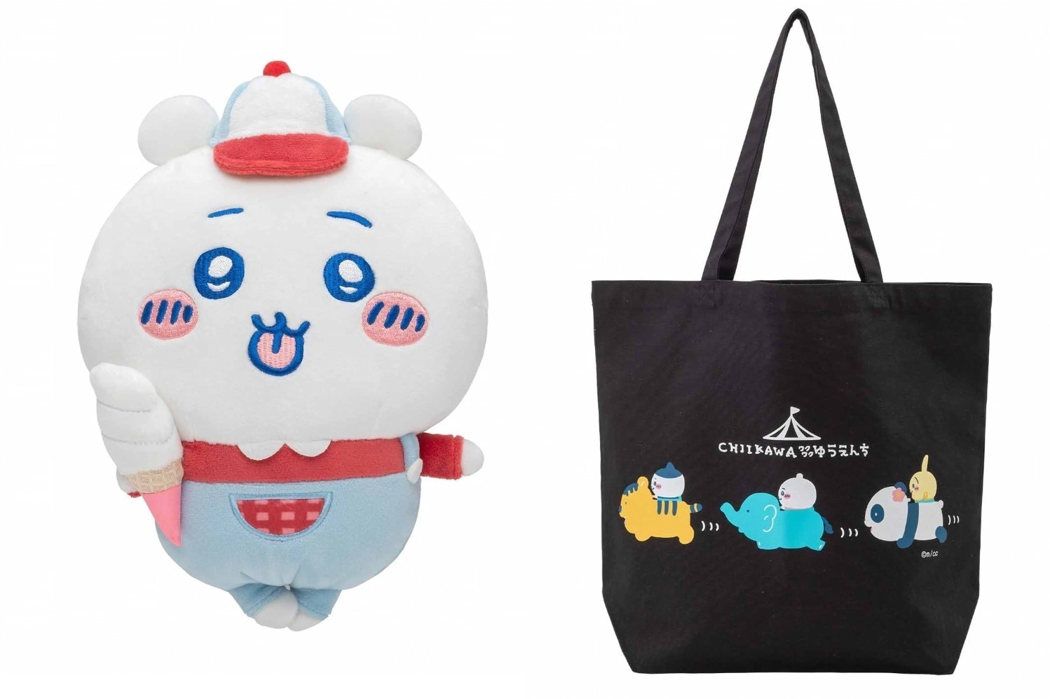 ちいかわ　ゆうえんち　ぬいぐるみ2体セット トートバッグ付き ちいかわ ゆうえんち ぬいぐるみ2体セット トートバッグ付き