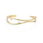 4℃“水”モチーフの22年夏新作ジュエリー、ホワイトトパーズ煌めくゴールドのバングルなど｜写真6