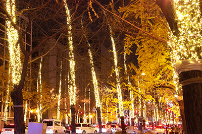 イルミネーションの下で行うファッションショー！大阪・淀屋橋オドナの「ODONA RUNWAY」