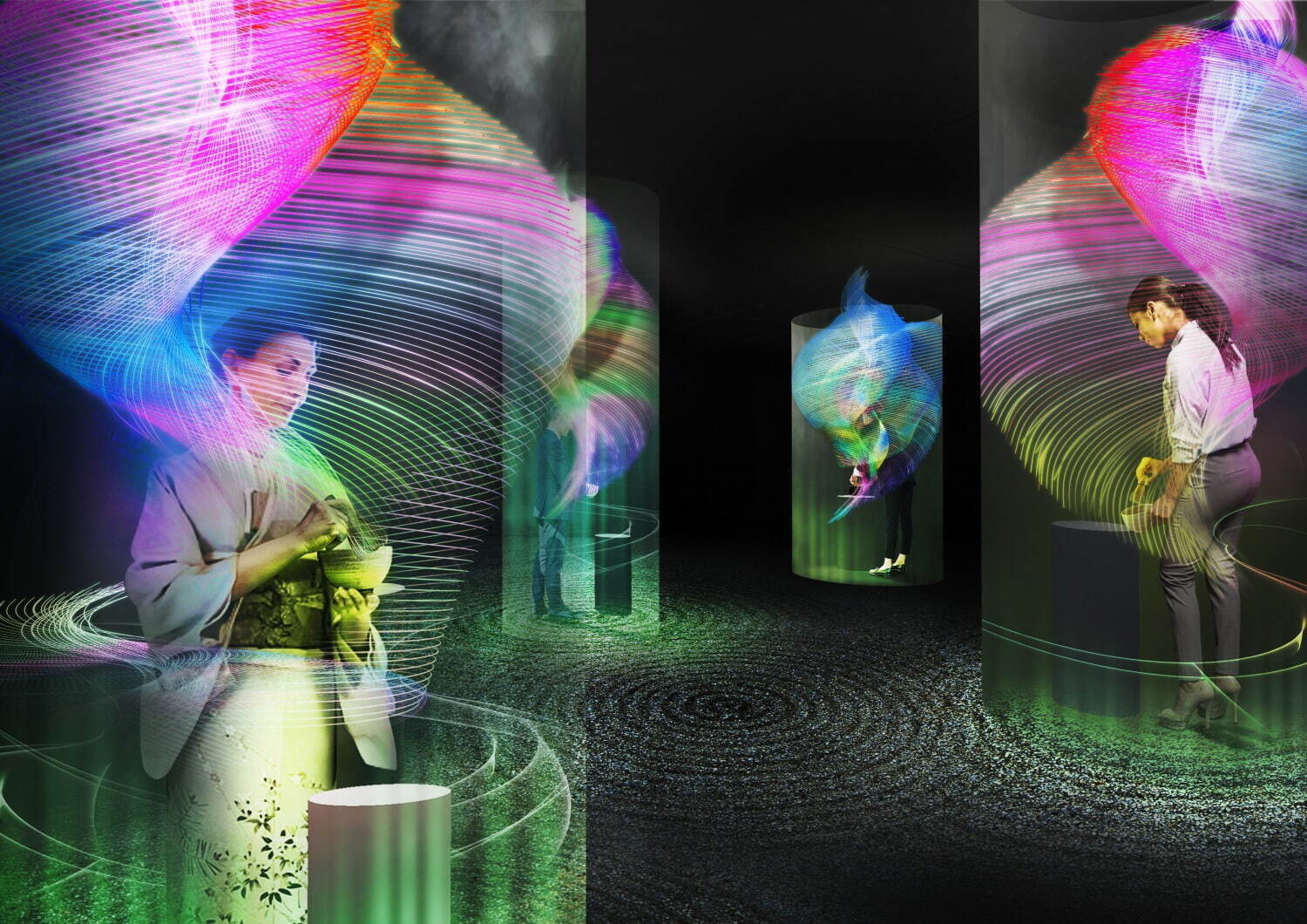 ネイキッド×千利休のアート展が金沢21世紀美術館で、現代版“茶の湯”の世界をデジタルアートで体感｜写真6
