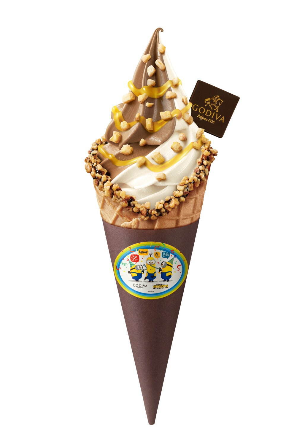 ミックスチョコレート ソフトクリーム チョコバナナ ワッフルコーン / YAY！ ミニオン！550円