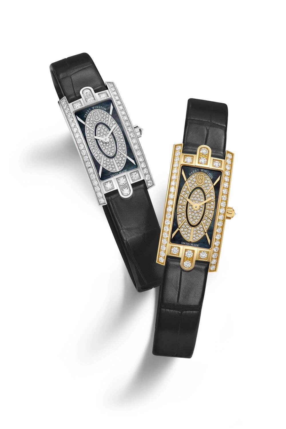 ハリー・ウィンストン、レクタンギュラーケースの腕時計にブラック マザー・オブ・パール ダイヤルの新作｜写真3