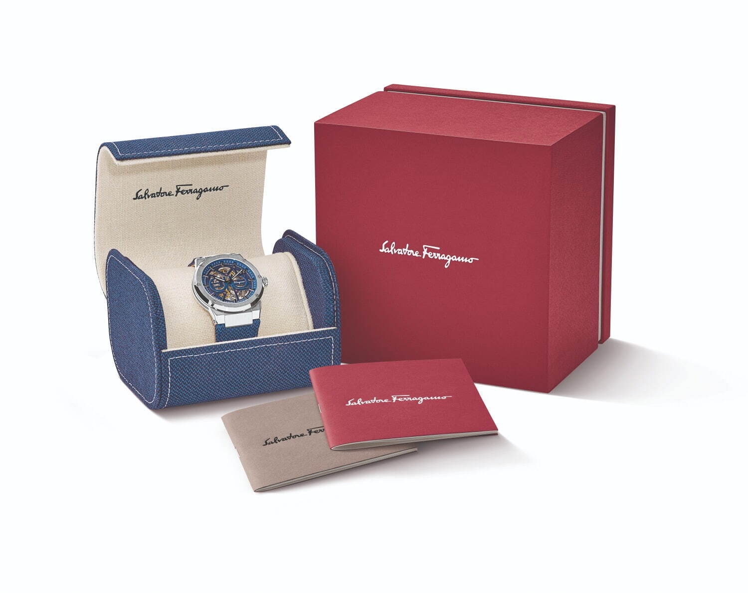 サルヴァトーレ フェラガモの限定腕時計、ダブル“ガンチーニ”を飾ったスケルトンダイヤル｜写真4